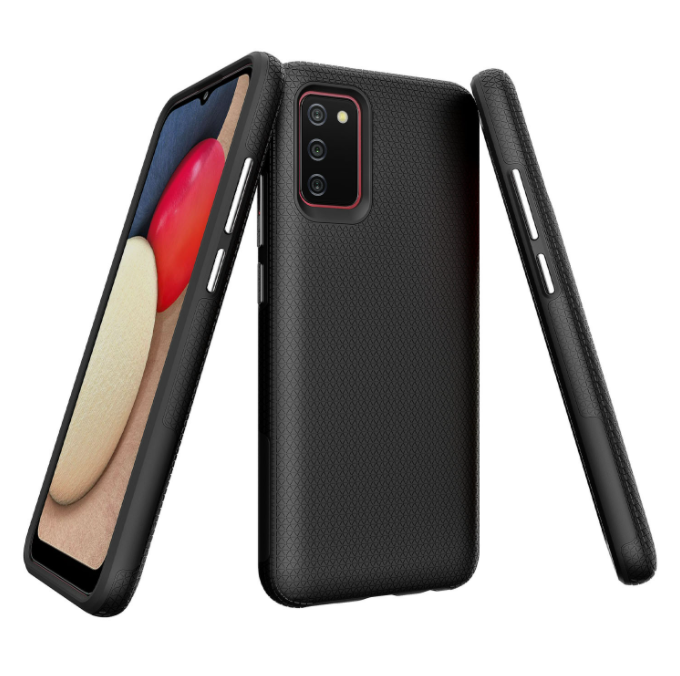 Samsung A02s phone case anti drop anti slip shockproof dotted black