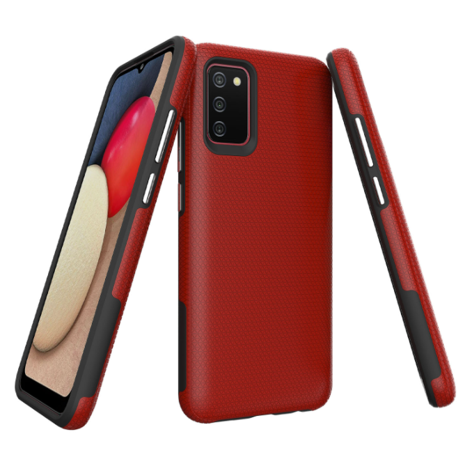 Samsung A02s phone case anti drop anti slip shockproof dotted red