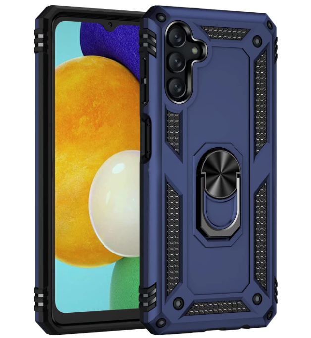 Samsung A54 5G phone case Blue ring armor anti drop shockproof rugged protective