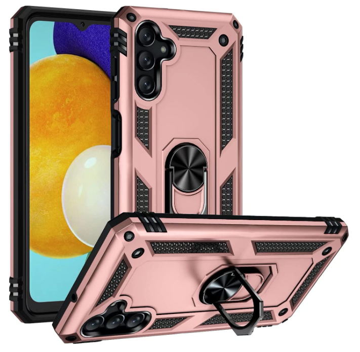Samsung A54 5G phone case Rose gold ring armor anti drop shockproof rugged protective