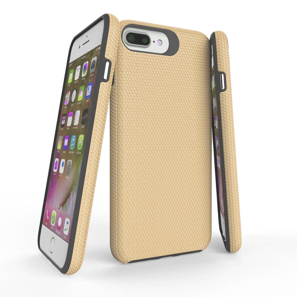 iPhone SE 2022 3rd gen /7/8/SE 2020 phone case anti drop anti slip shockproof rugged dotted gold