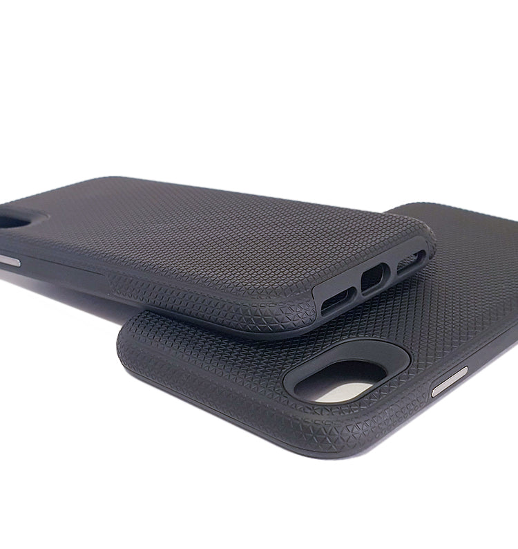 iPhone XR phone case anti drop anti slip shockproof rugged dotted black